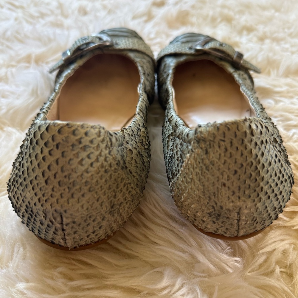Christian Dior Snakeskin (faux) Flats, Sz 40 or 9.5 - Picture 5 of 7